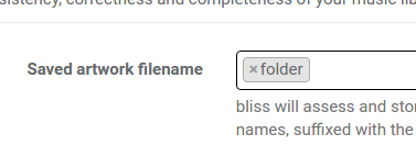 Setting the saved artwork filename to folder