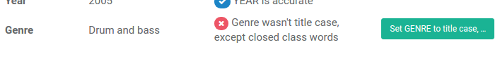 Fixing the capitalisation of genre