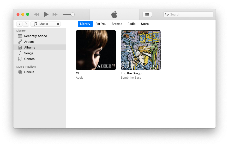 iTunes showing album artwork after Get Album Artwork is clicked.