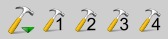 Fixing MP3 problems is achieved through clicking one of the 'hammer' icons