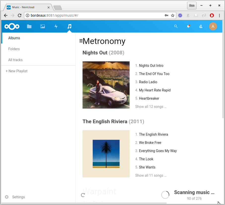 Music syncing with Nextcloud - bliss