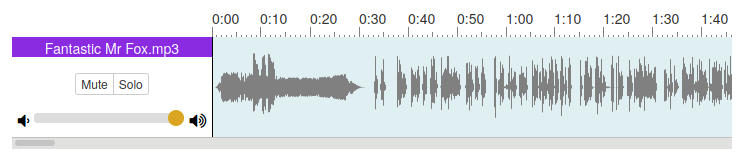 Audiobook waveform