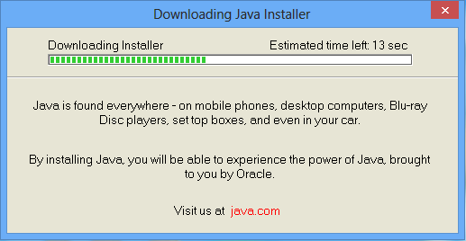 Installing a Java runtime environment