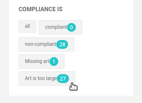 Filter for album compliance