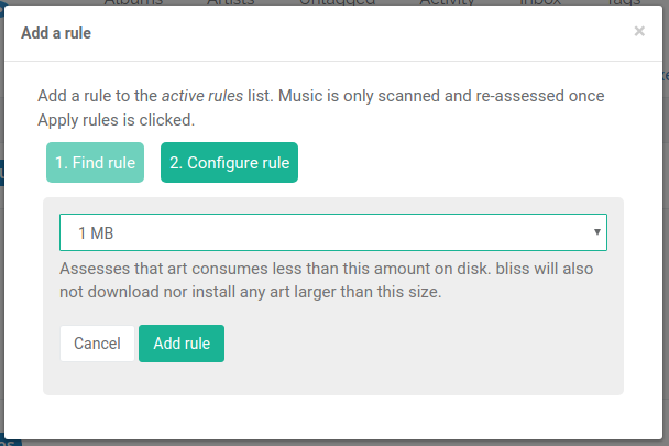 Max data size rule for FiiO