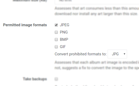 Transcode image formats